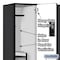 Salsbury Industries Wardrobe Locker, 45" W, 18" D, 76" H, (3) Wide, (6) Openings, Black 27368BLK - alternate 8